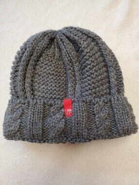 Chick-fil-A Official Gray Cable Knit Beanie Uniform Hat One Size Acrylic